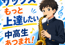 部活や吹奏楽だけじゃもったいない！サックスを上達したい中高生必見個人レッスン！神戸市灘区サークル音楽教室