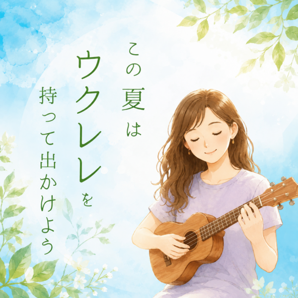 夏はウクレレを持って出かけよう！神戸のウクレレ個人レッスン｜神戸市灘区サークル音楽教室