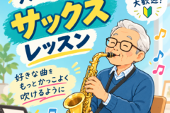 シニア世代におすすめ！サックス個人レッスンで音楽の趣味をはじめよう！神戸市灘区サークル音楽教室