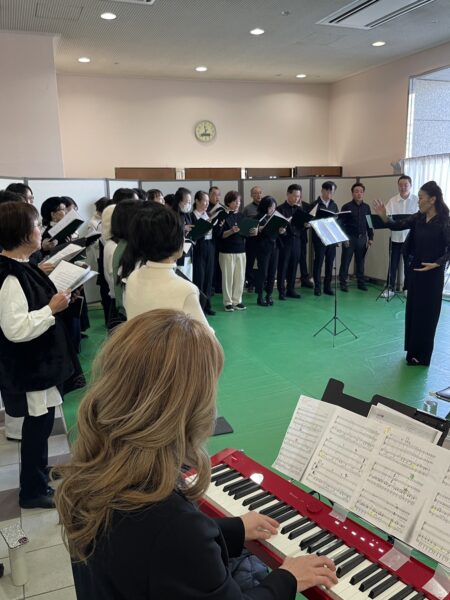 神戸サークル合唱団のリハーサル風景