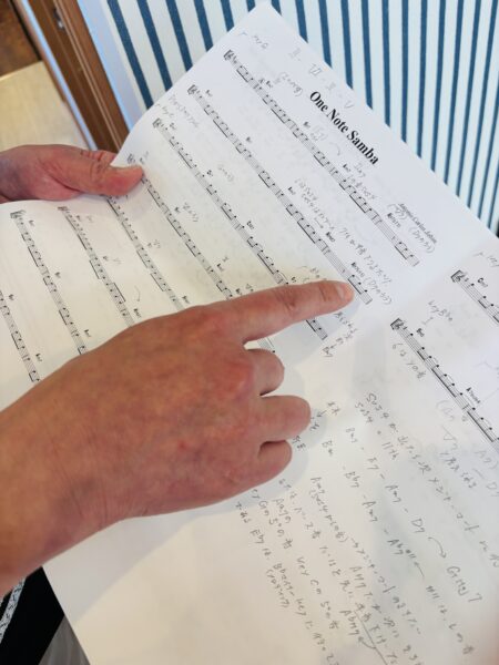 音楽理論のレッスン風景