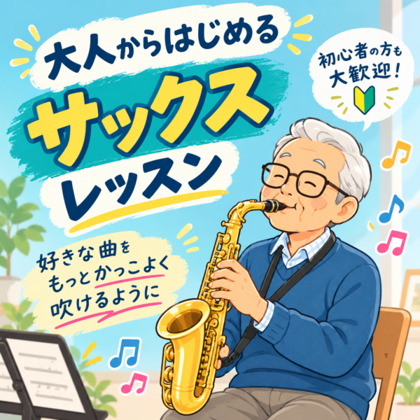 大人から始めるサックスレッスン